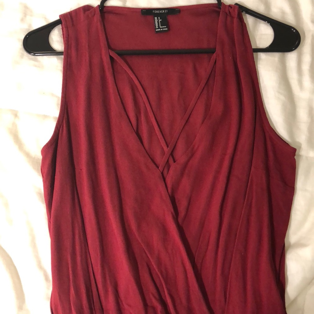 Red body suit